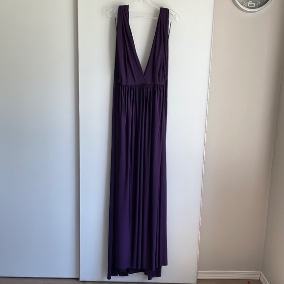 Eliza & Ethan Women's Purple Multi Wrap Maxi Bridesmaid Dress - O/S - Picture 1 of 11